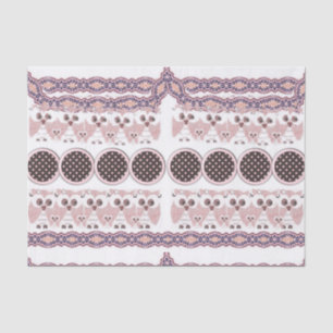 Mousseline Chouette en papier de tissu décoratif