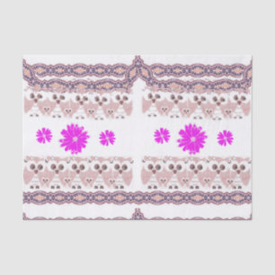 Mousseline Chouette en papier de tissu décoratif