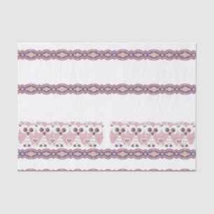Mousseline Chouette en papier de tissu décoratif