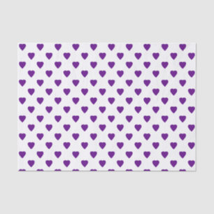 Mousseline Coeurs pourpres sur papier papier papier tissu Arr
