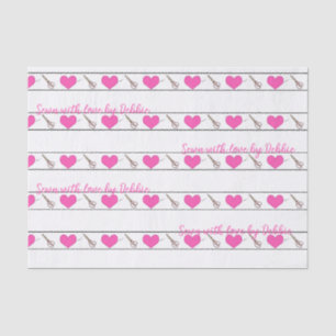 Mousseline Couture cardiaque Thème Personnalisé Petit Papier