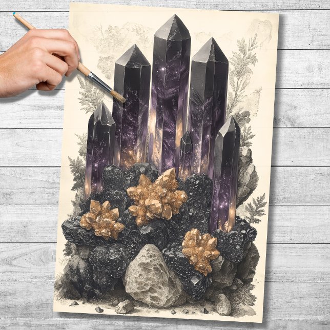 Mousseline Cristaux 2 papier découpage (Créateur téléchargé)