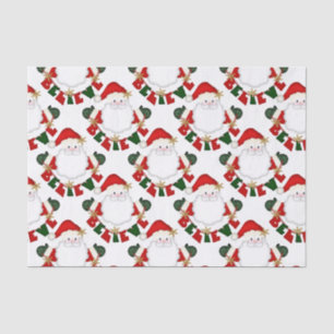 Mousseline Croyez en Père Noël-WHITE-TISSUE WRAPPER PAPIER