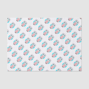 Mousseline Cute Ows Baby shower Cadeau papier de tissus