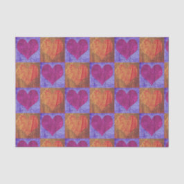 Mousseline Découpage papier de papier papier - Coeur Pop Art