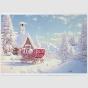 Mousseline Détendez-vous sur papier de découpage de neige 1