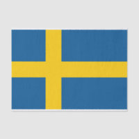 Drapeau de la Suède Papier Tissu