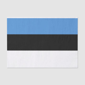 Mousseline Drapeau de l'Estonie Tissus Papier