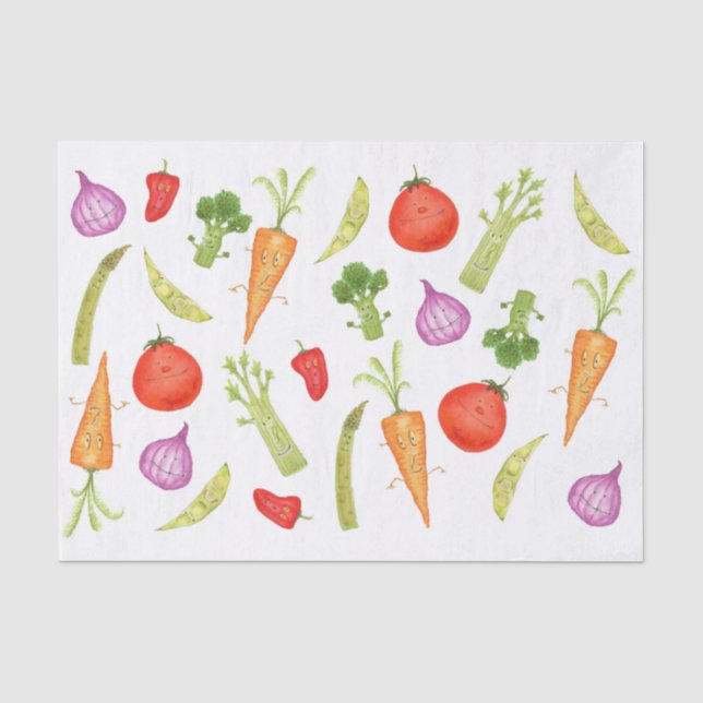 Mousseline Eat Dirt™ Veggie Tissu Papier (Recto)