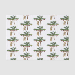 Mousseline Écureuil sous le papier de tissus d'arbre