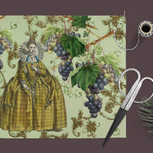 Mousseline Élégance du vignoble Dédoupage Papier de tissus