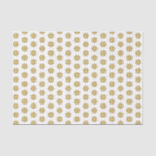 Mousseline Élégant Gold Snowflake Holiday Tissu Papier
