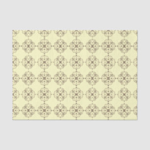 Mousseline Élégant papier de tissus floraux Ambre petit