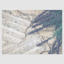 Enveloppe cadeau papier de découpage de musique