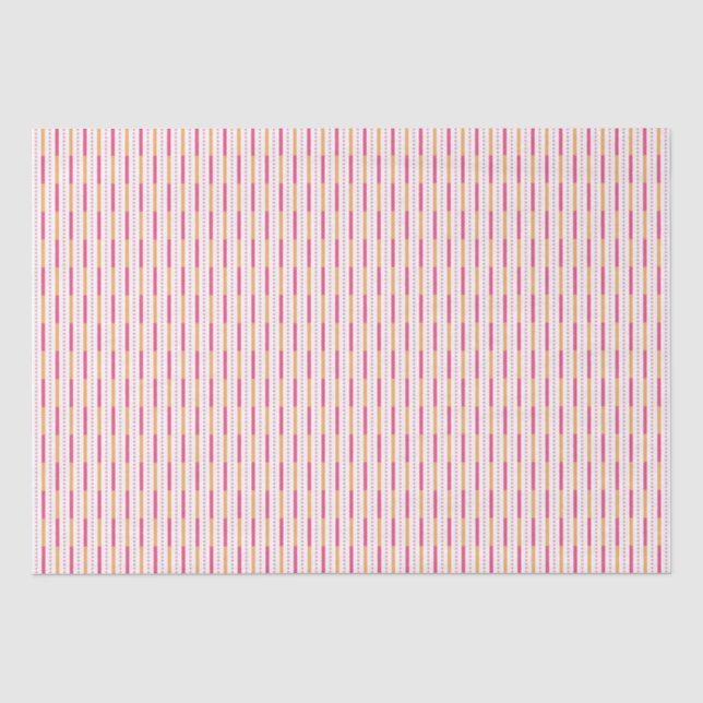 Mousseline Festif de vacances en bonbon rose papier de bande  (Recto)