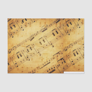 Mousseline Feuille de musique vintage Papier papier