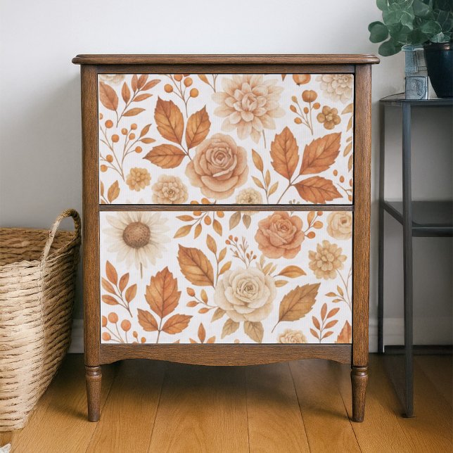 Mousseline Feuilles D'Automne Doré Papier Tissu Découpage (Créateur téléchargé)