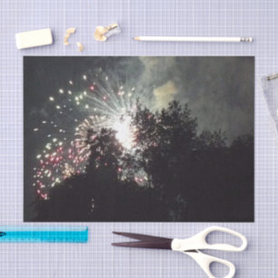 Mousseline Fireworks 18 papier de tissu