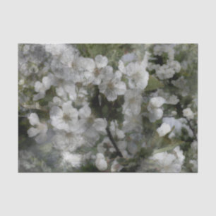 Mousseline Fleurs de cerisiers Papier Tissu