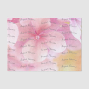 Mousseline Floral Tissu Papier fleuriste Fleur rose