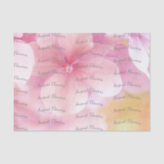 Mousseline Floral Tissu Papier fleuriste Fleur rose