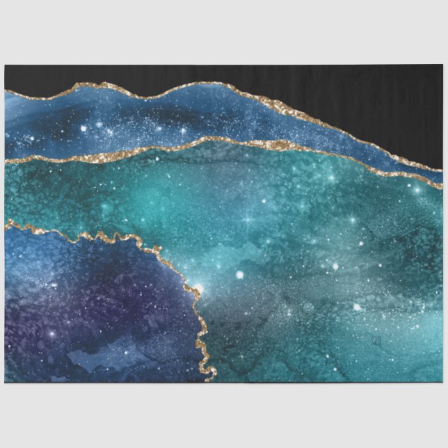 Mousseline Galaxy Agate Series Design 22 Tissu Papier (Recto)