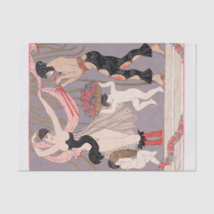 Mousseline George Barbier, Papier Tissu Art Déco