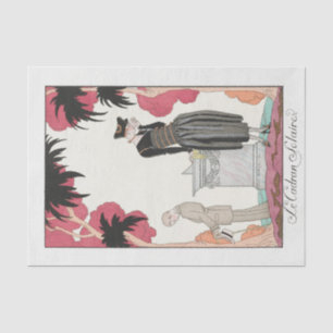 Mousseline George Barbier, Papier Tissu Art Déco