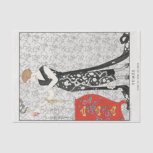 Mousseline George Barbier, Papier Tissu Art Déco