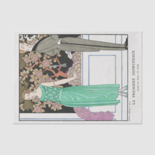 Mousseline George Barbier, Papier Tissu Art Déco