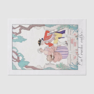 Mousseline George Barbier, Papier Tissu Art Déco