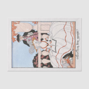 Mousseline George Barbier, Papier Tissu Art Déco
