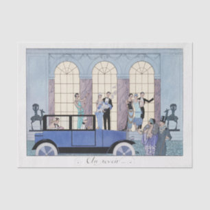 Mousseline George Barbier, Papier Tissu Art Déco