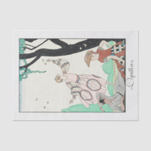 Mousseline George Barbier, Papier Tissu Art Déco