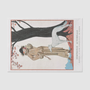 Mousseline George Barbier, Papier Tissu Art Déco