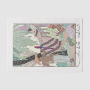 Mousseline George Barbier, Papier Tissu Art Déco