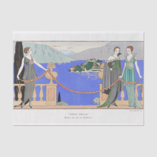 Mousseline George Barbier, Papier Tissu Art Déco