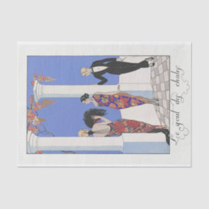 Mousseline George Barbier, Papier Tissu Art Déco