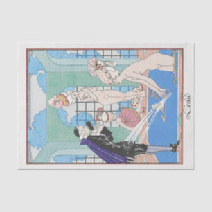 Mousseline George Barbier, Papier Tissu Art Déco