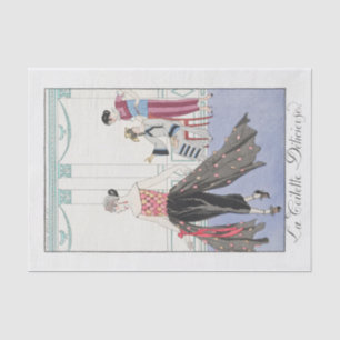 Mousseline George Barbier, Papier Tissu Art Déco