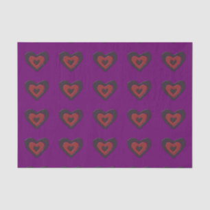 Mousseline Gothique Fondre Amour Coeur Tissu Papier