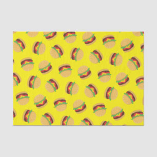 Mousseline Hamburger Anniversaire Burger Enfants Tissu Papier
