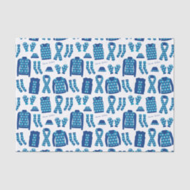 Mousseline Jacquard Bleu Motif Articles Tissu Papier