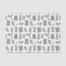 Mousseline Jacquard gris Motifs Articles Tissu Papier