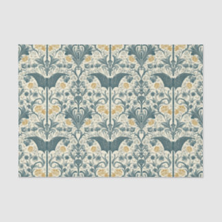 Mousseline Jardin gothique Papier de tissus - Flore foncé