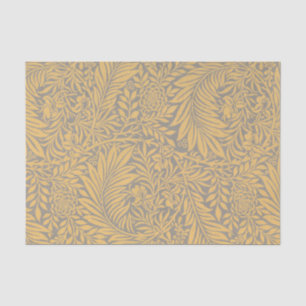Mousseline JAUNE William Morris FERN MOTIF Tissu Papier papie