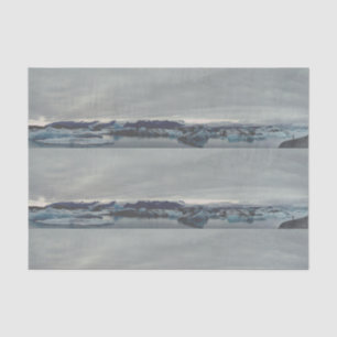 Mousseline Jokulsarlon, Islande - Papier de tissu de la lagun