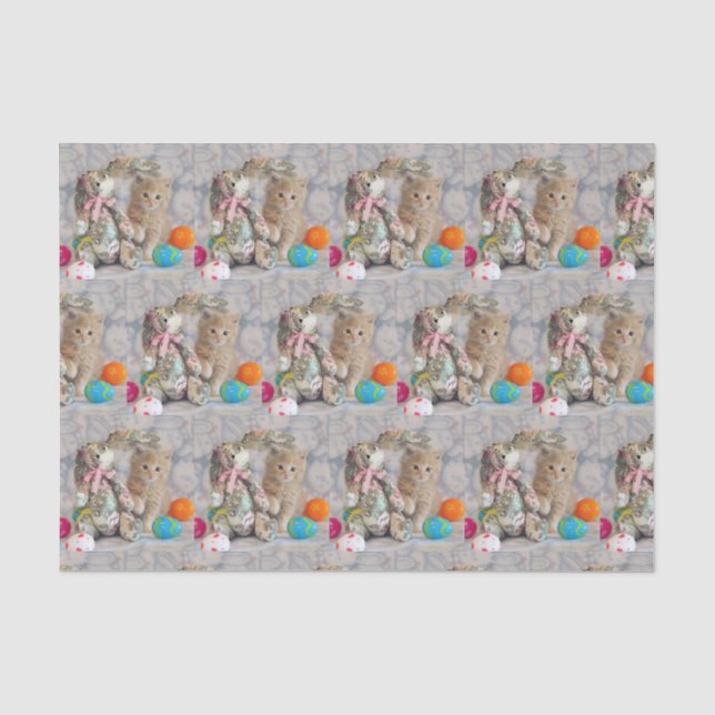Mousseline Lapin de Pâques de Buffington - Papier de Tissu de (Recto)