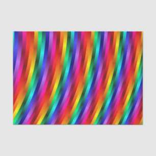 Mousseline L'arc-en-ciel brillant brillant barre le papier de