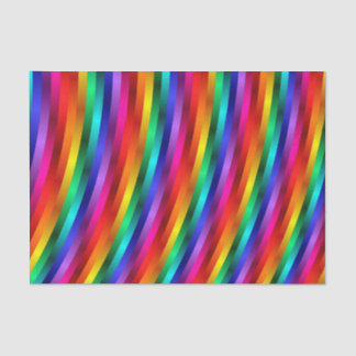 Mousseline L'arc-en-ciel brillant brillant barre le papier de